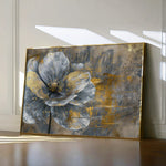 Floral 200 Canvas Art 18" x 24" / 45 x 60 cm / Black