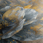 Floral 200 Canvas Art 18" x 24" / 45 x 60 cm / Black