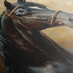Horses 200 Canvas Art 18" x 24" / 45 x 60 cm / Black