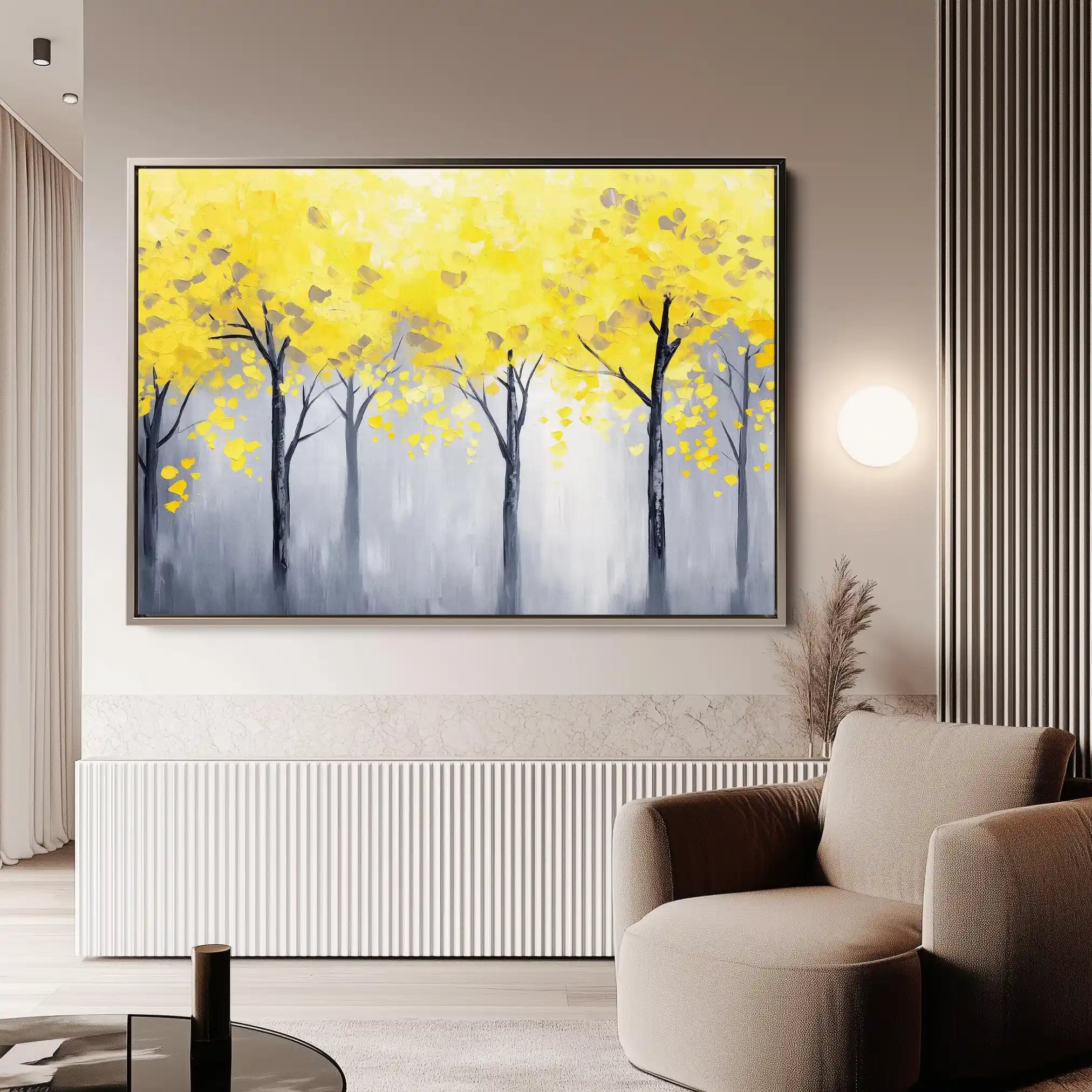 Landscape 200 Canvas Art 60 x 40 cm / Black