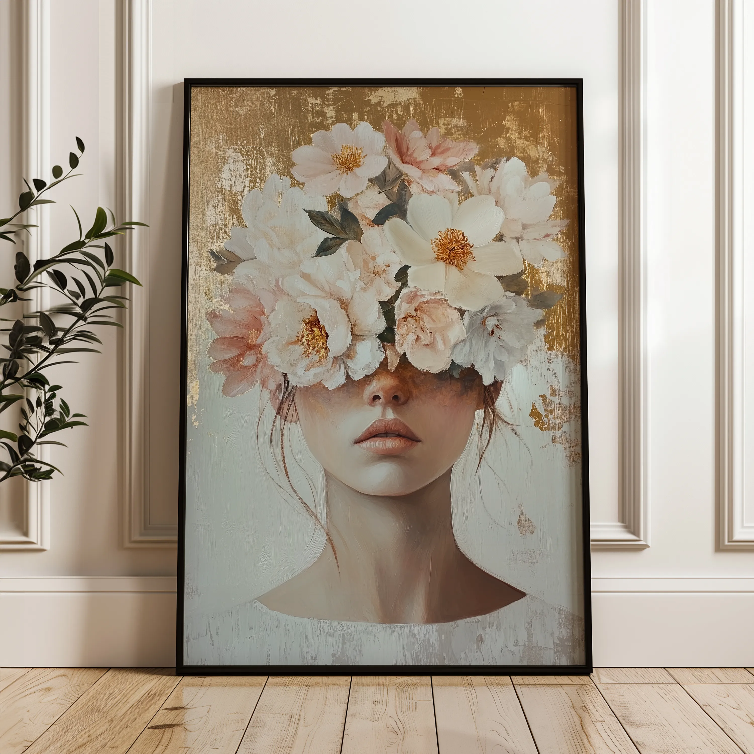 Portrait 200 Canvas Art 18" x 24" / 45 x 60 cm / Black