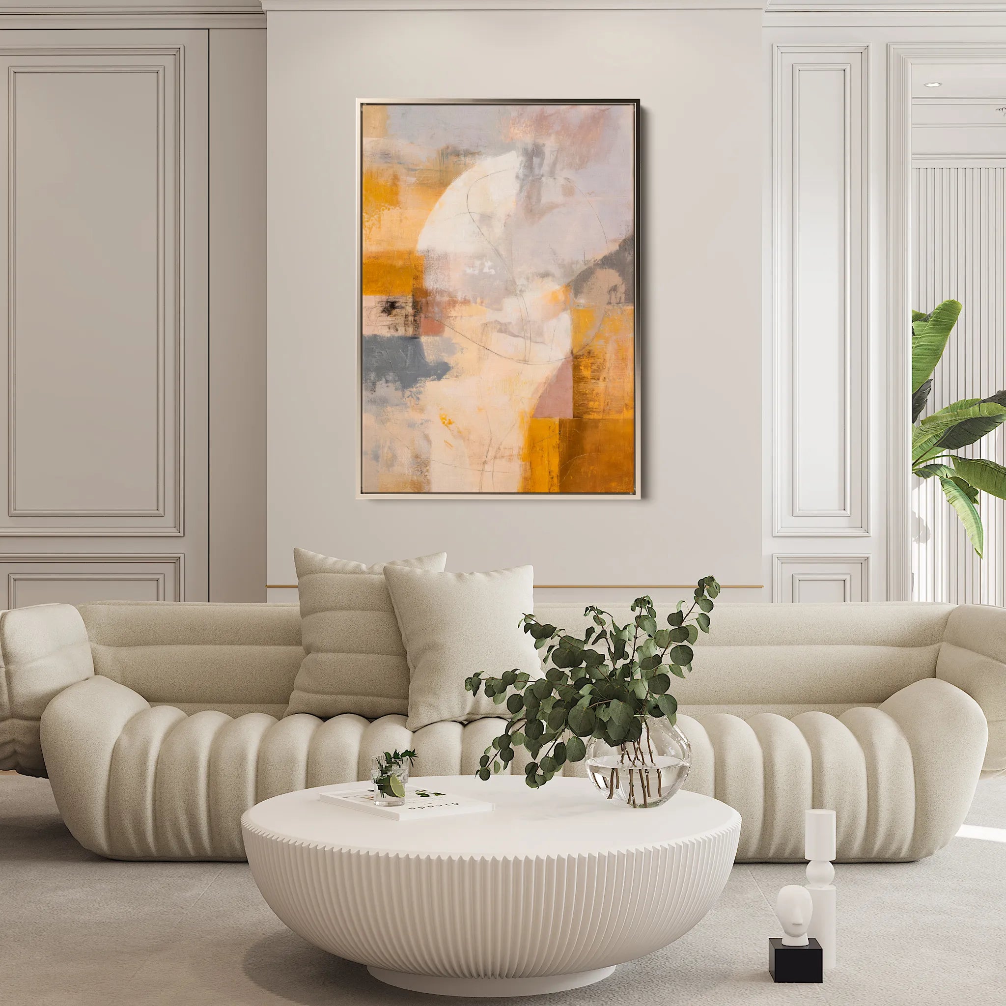Abstract 2001 Canvas Art 18" x 24" / 45 x 60 cm / Black