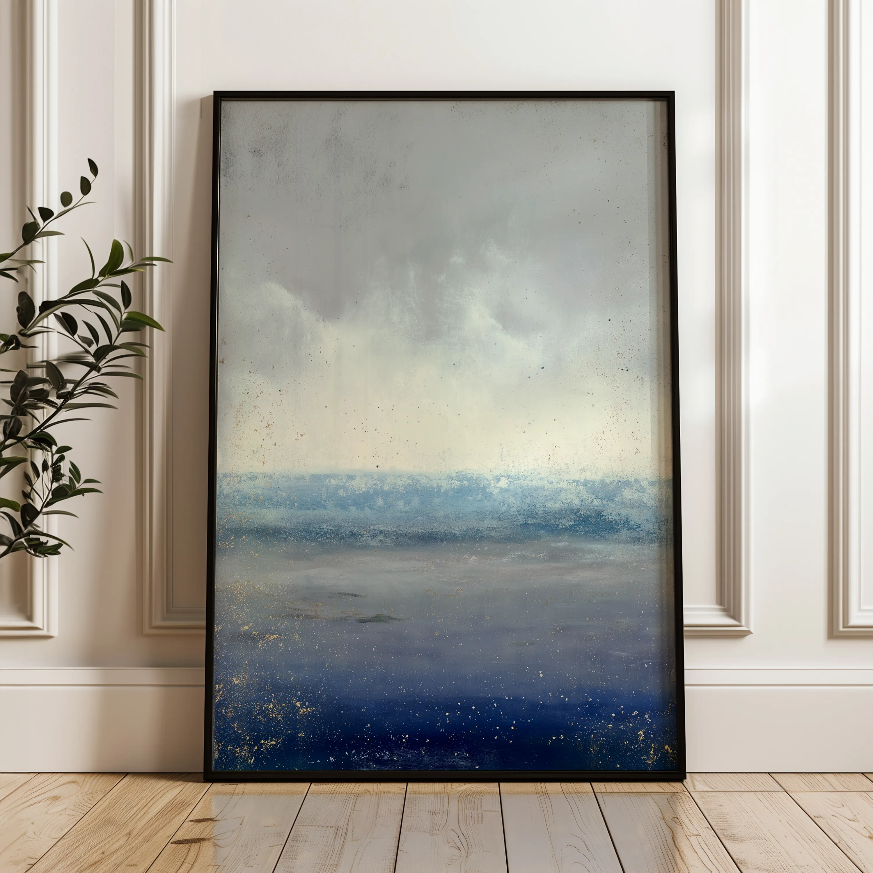 Abstract 2002 Canvas Art 18" x 24" / 45 x 60 cm / Black