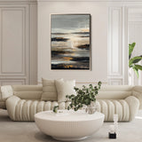 Abstract 2003 Canvas Art 18" x 24" / 45 x 60 cm / Black