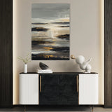 Abstract 2003 Canvas Art 18" x 24" / 45 x 60 cm / Black