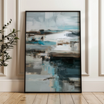 Abstract 2004 Canvas Art 18" x 24" / 45 x 60 cm / Black