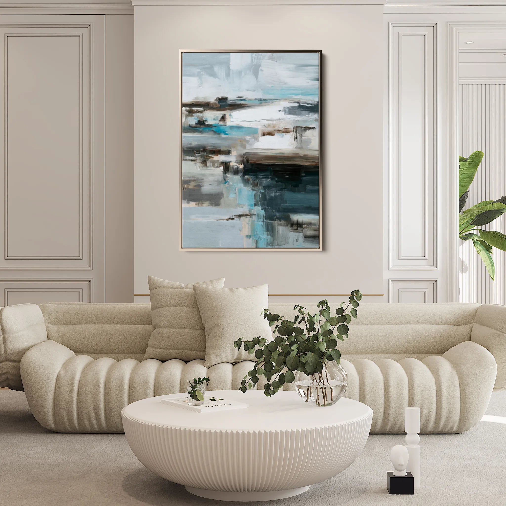 Abstract 2004 Canvas Art 18" x 24" / 45 x 60 cm / Black
