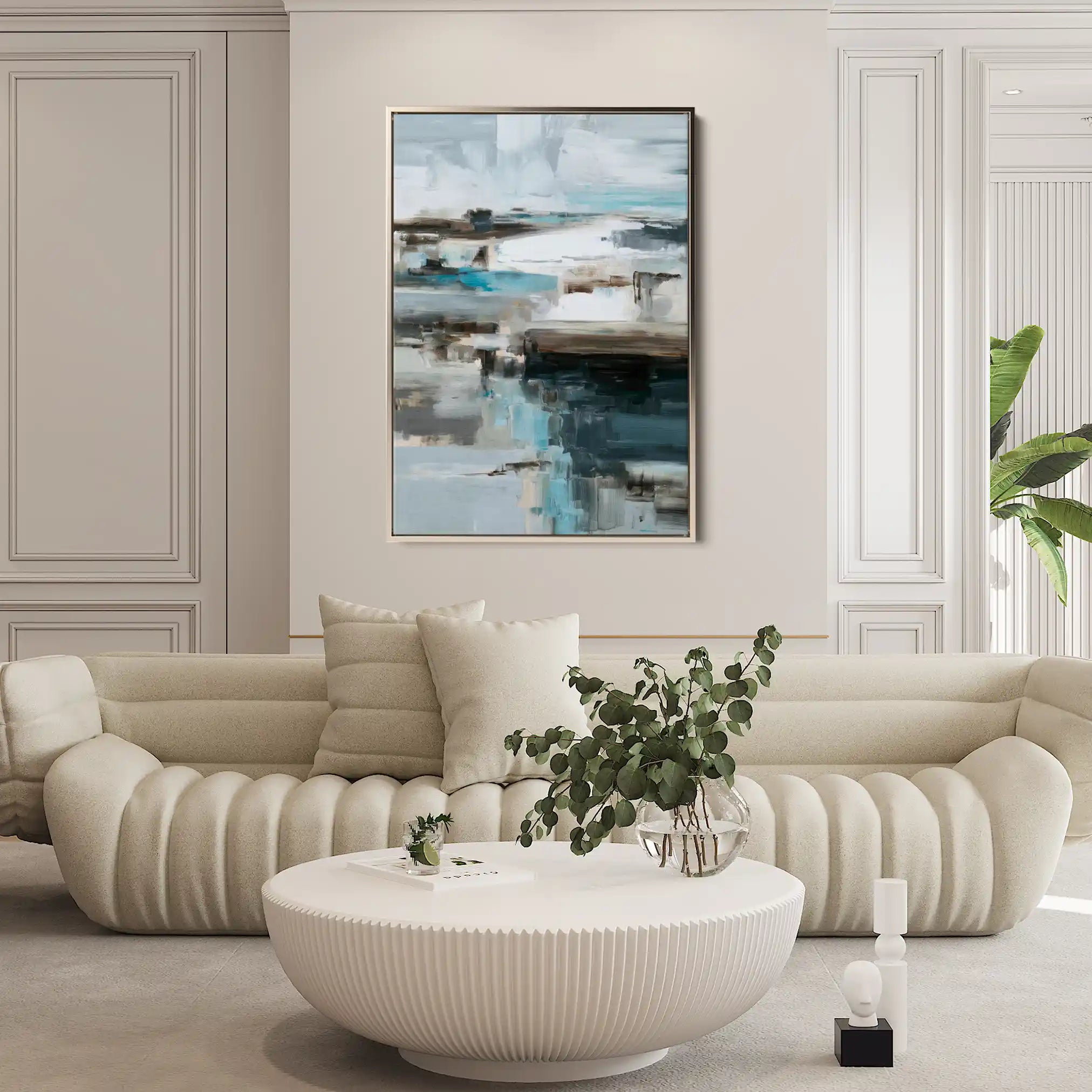Abstract 2004 Canvas Art 60 x 40 cm / Black