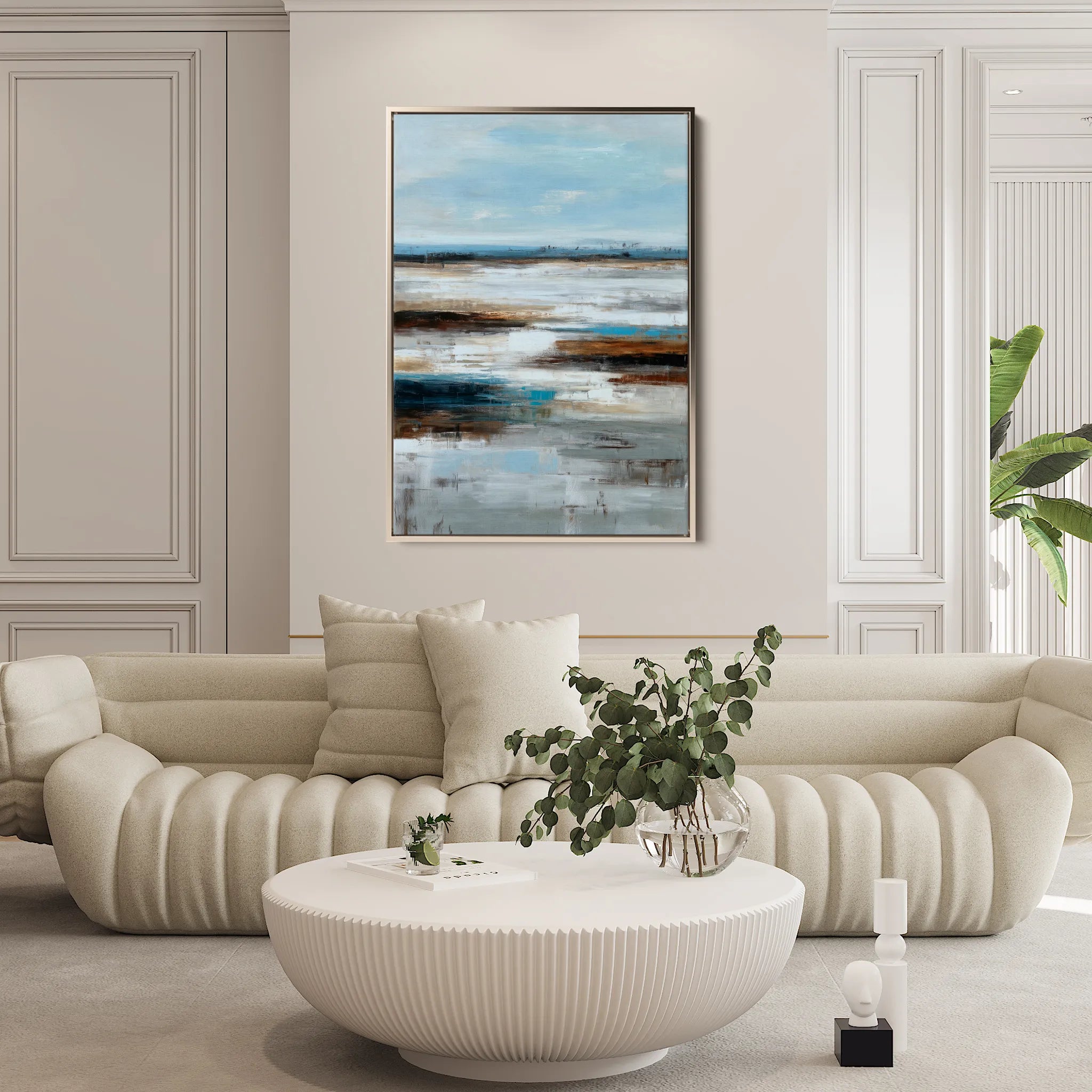 Abstract 2005 Canvas Art 18" x 24" / 45 x 60 cm / Black