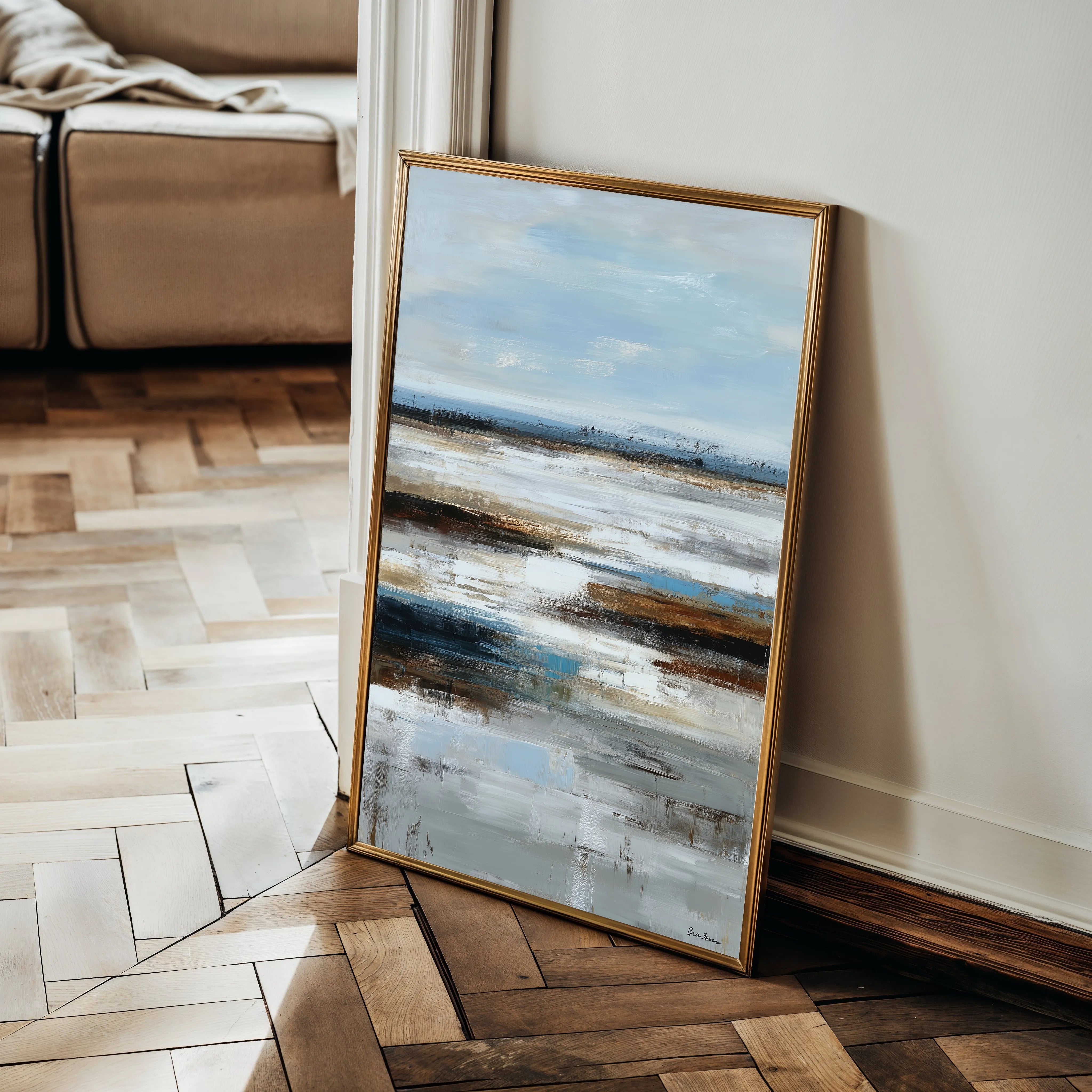 Abstract 2005 Canvas Art 18" x 24" / 45 x 60 cm / Black