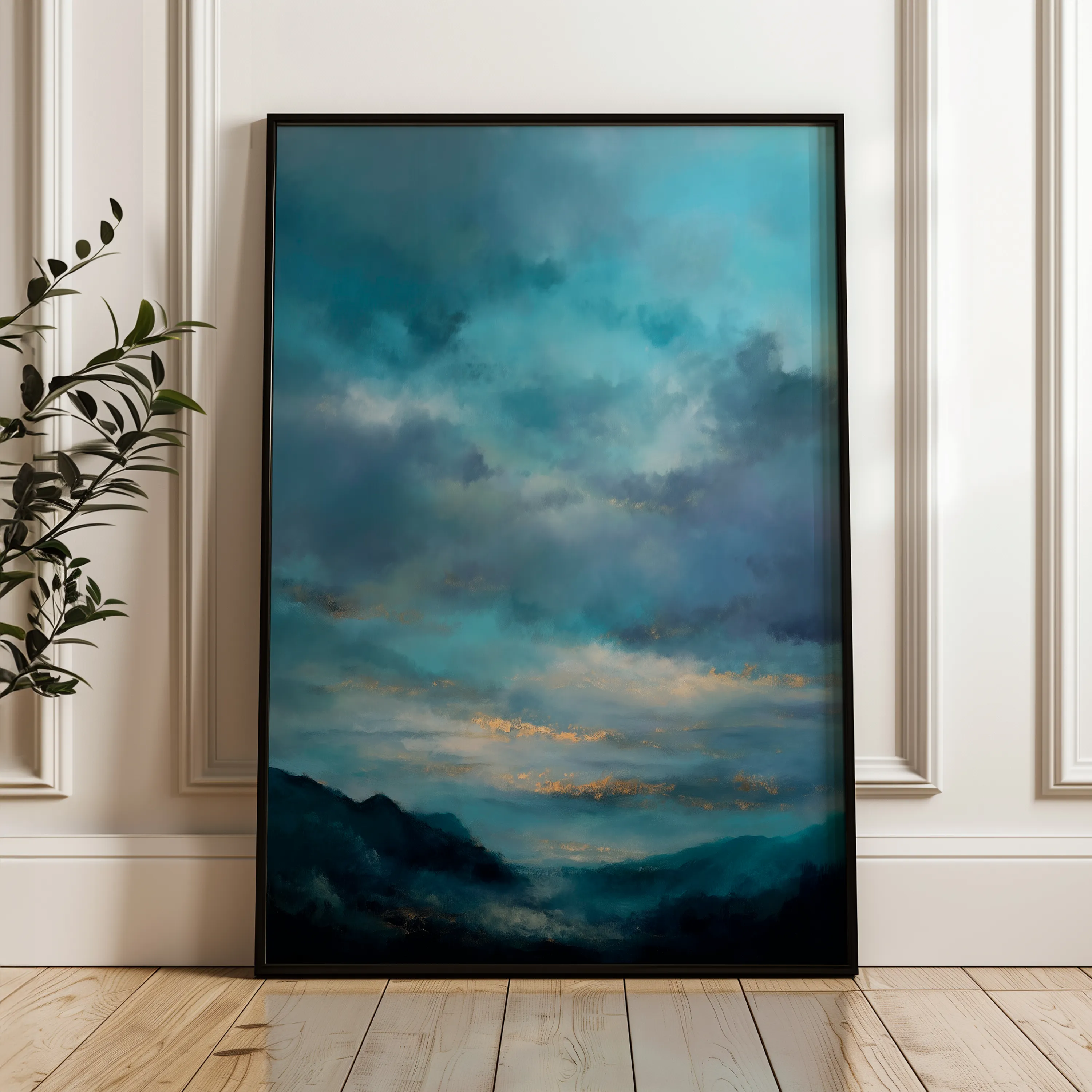 Abstract 2007 Canvas Art 18" x 24" / 45 x 60 cm / Black