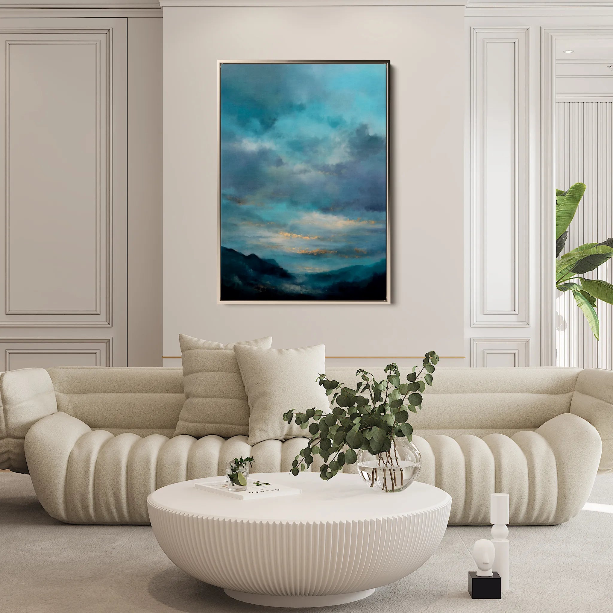 Abstract 2007 Canvas Art 18" x 24" / 45 x 60 cm / Black