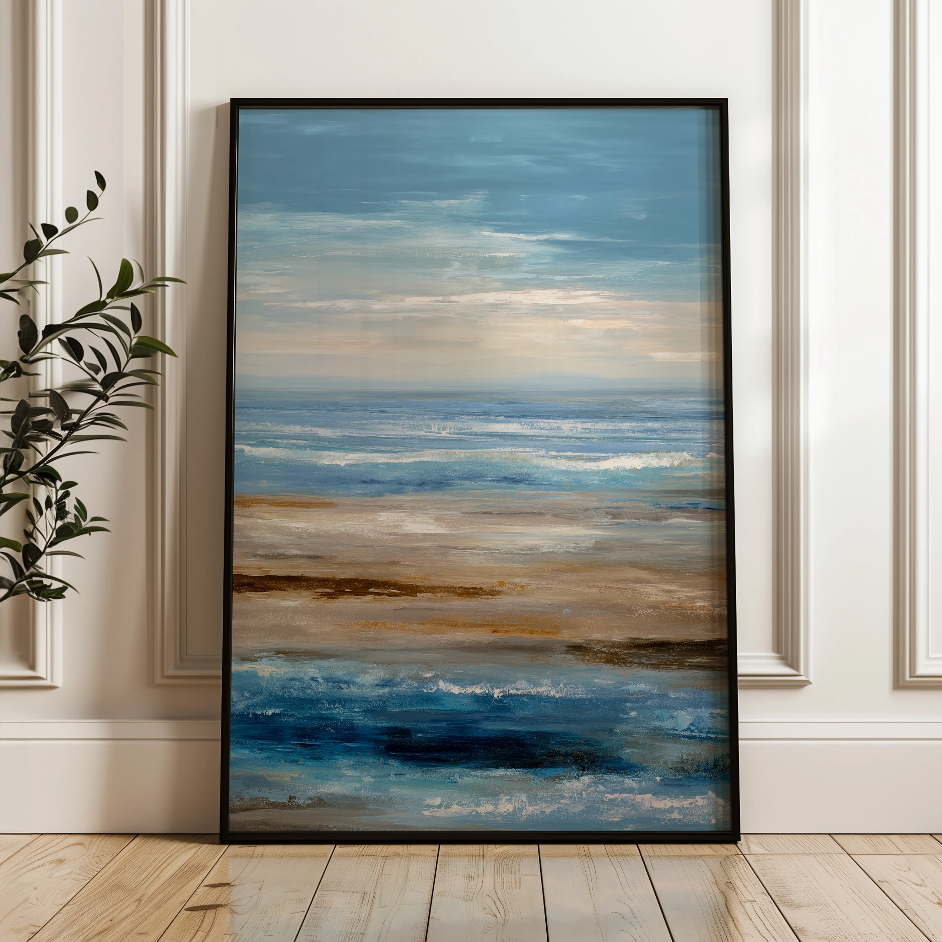 Abstract 2008 Canvas Art 18" x 24" / 45 x 60 cm / Black