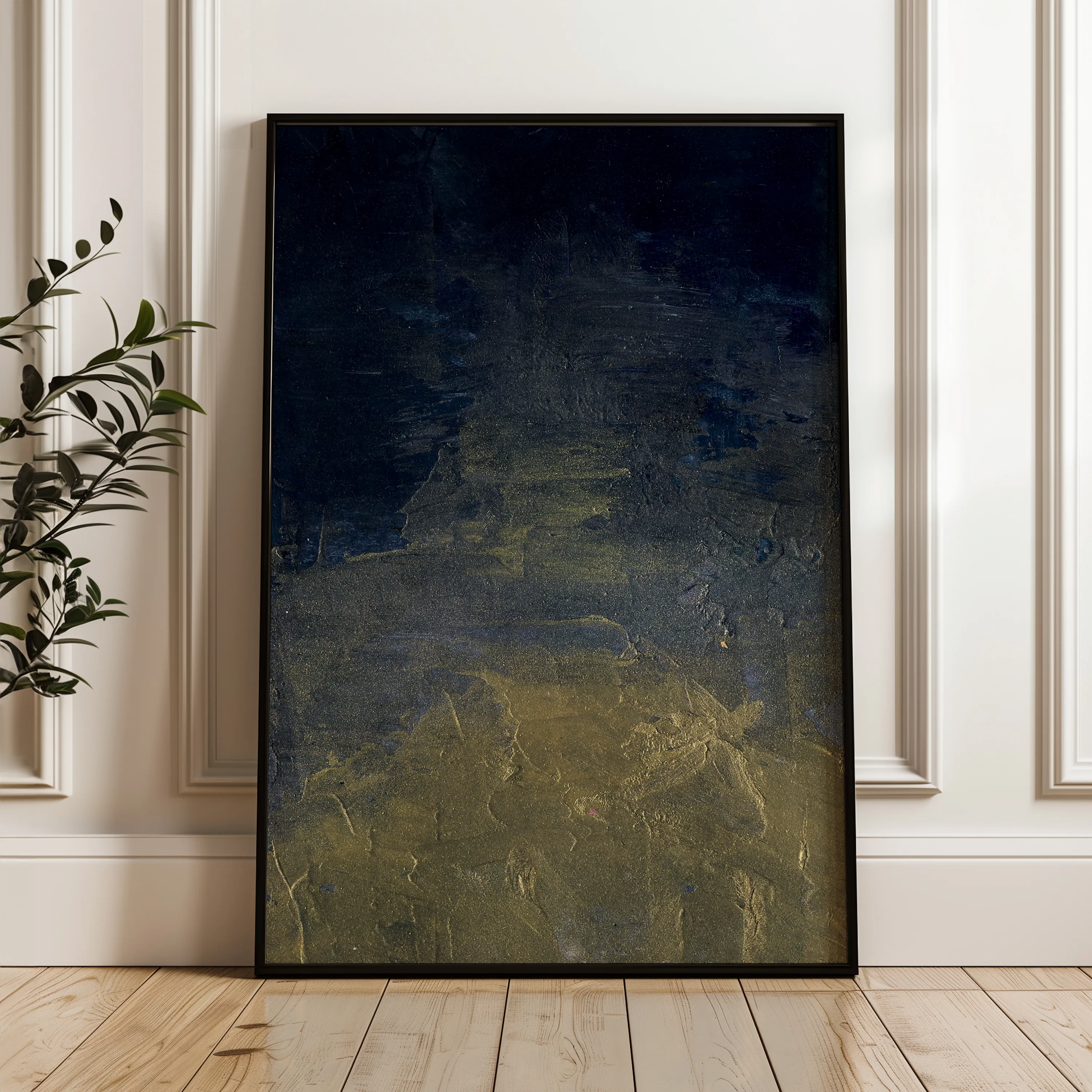 Abstract 201 Canvas Art 18" x 24" / 45 x 60 cm / Black
