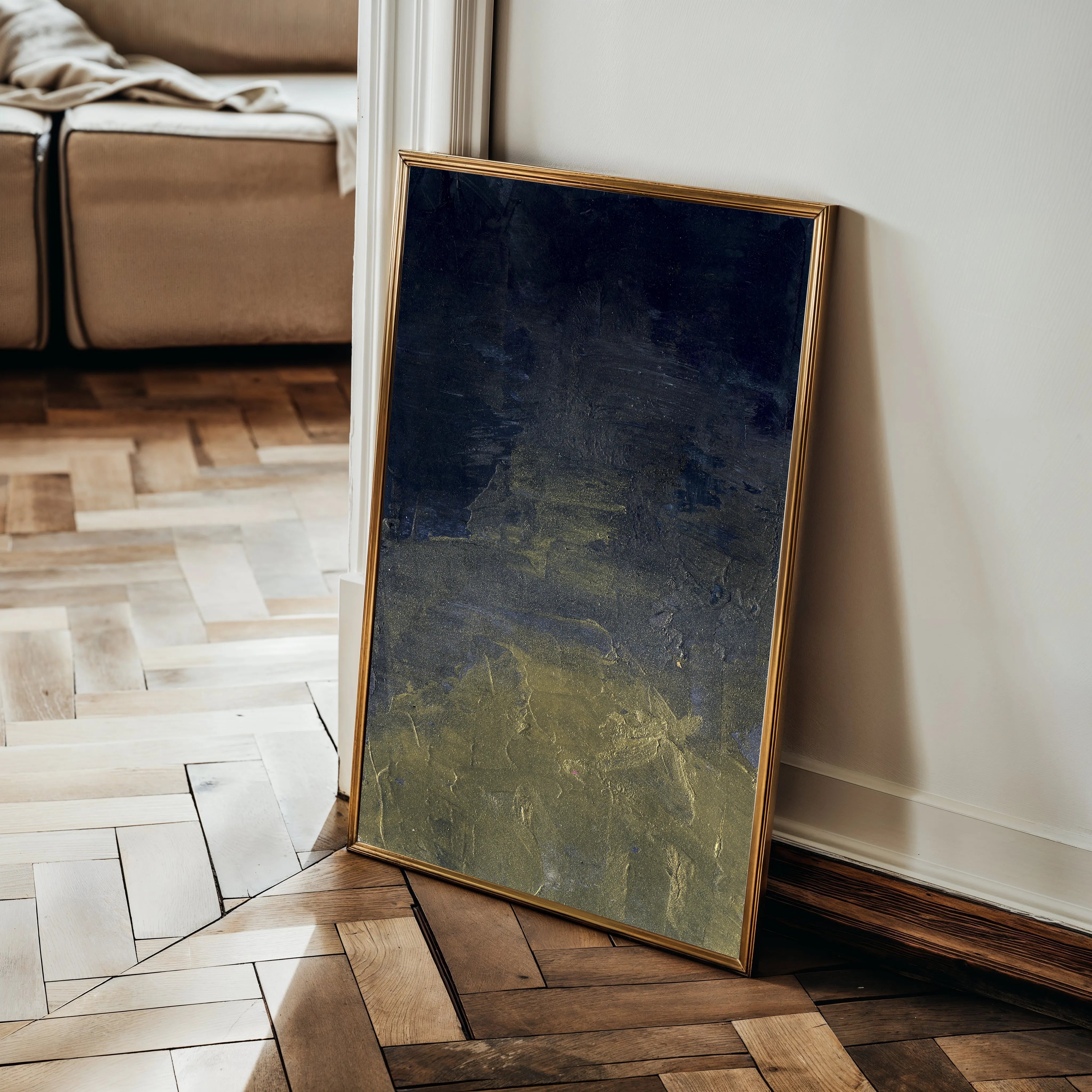 Abstract 201 Canvas Art 18" x 24" / 45 x 60 cm / Black