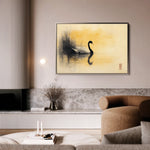 Animals 201 Canvas Art 18" x 24" / 45 x 60 cm / Black