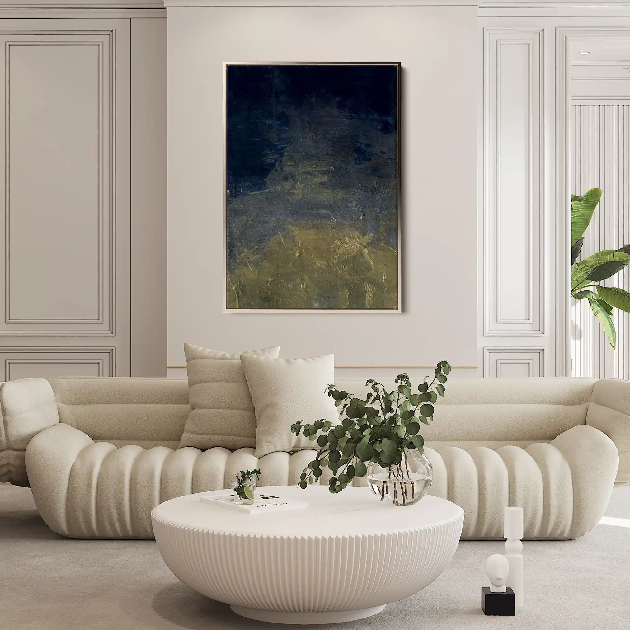 Abstract 201 Canvas Art 60 x 40 cm / Black