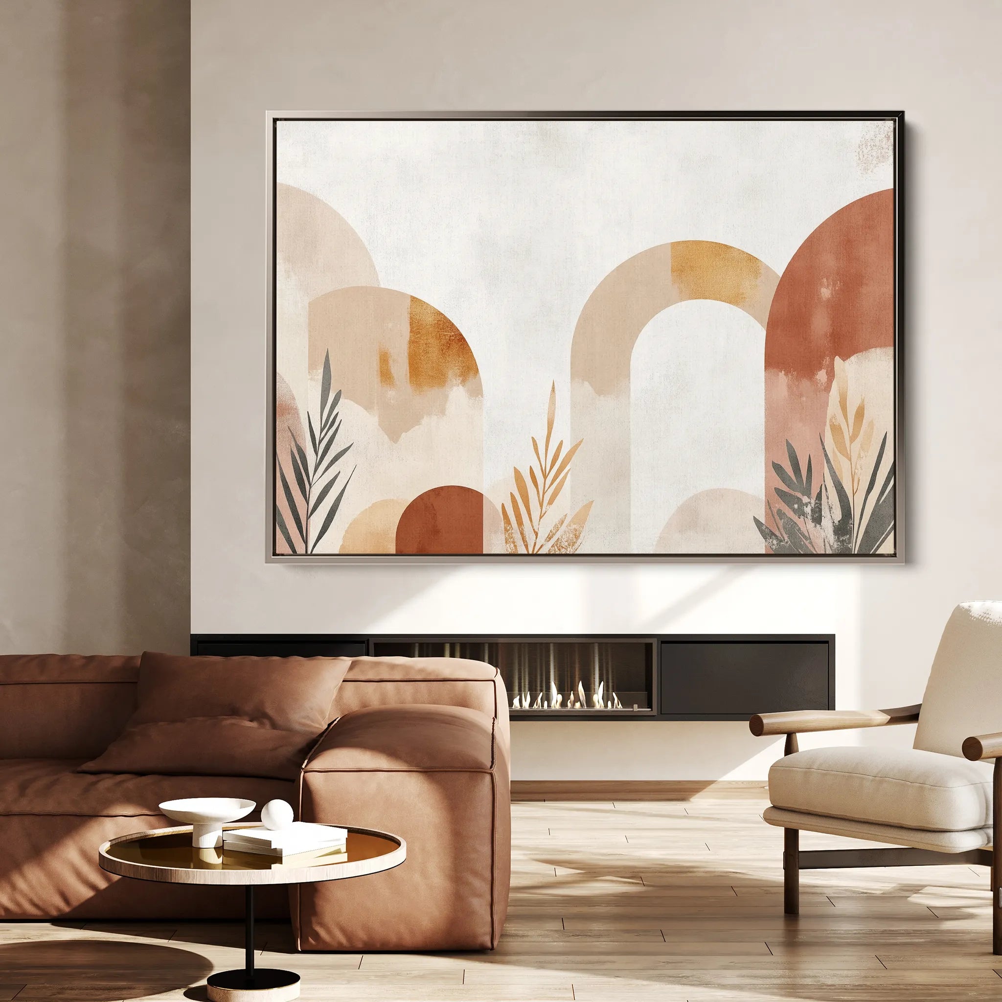 Boho 201 Canvas Art 18" x 24" / 45 x 60 cm / Black