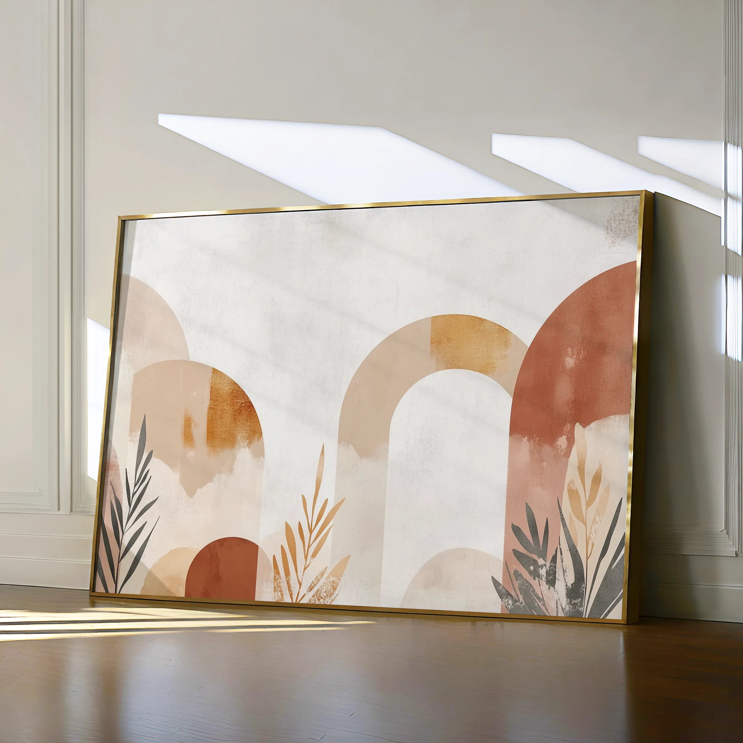 Boho 201 Canvas Art 18" x 24" / 45 x 60 cm / Black