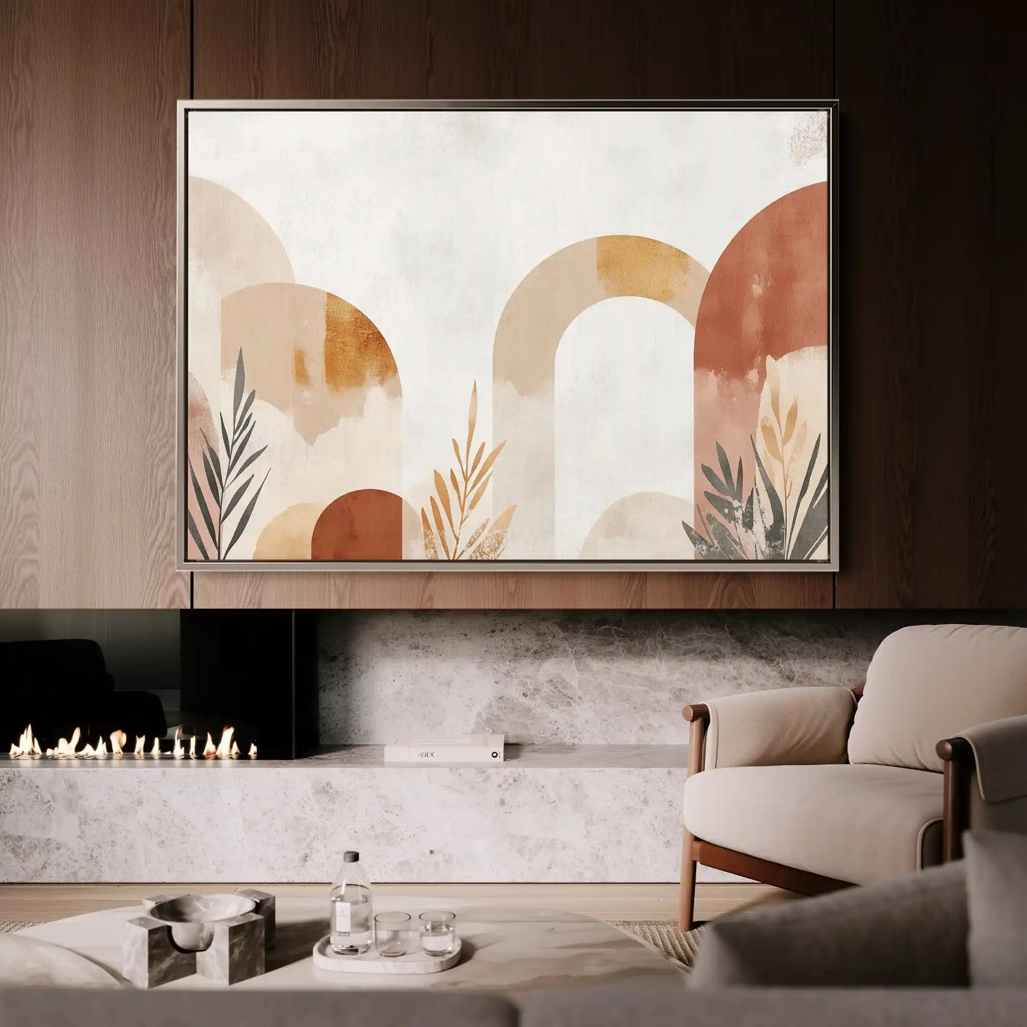 Boho 201 Canvas Art 60 x 40 cm / Black