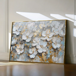 Floral 201 Canvas Art 60 x 40 cm / Black