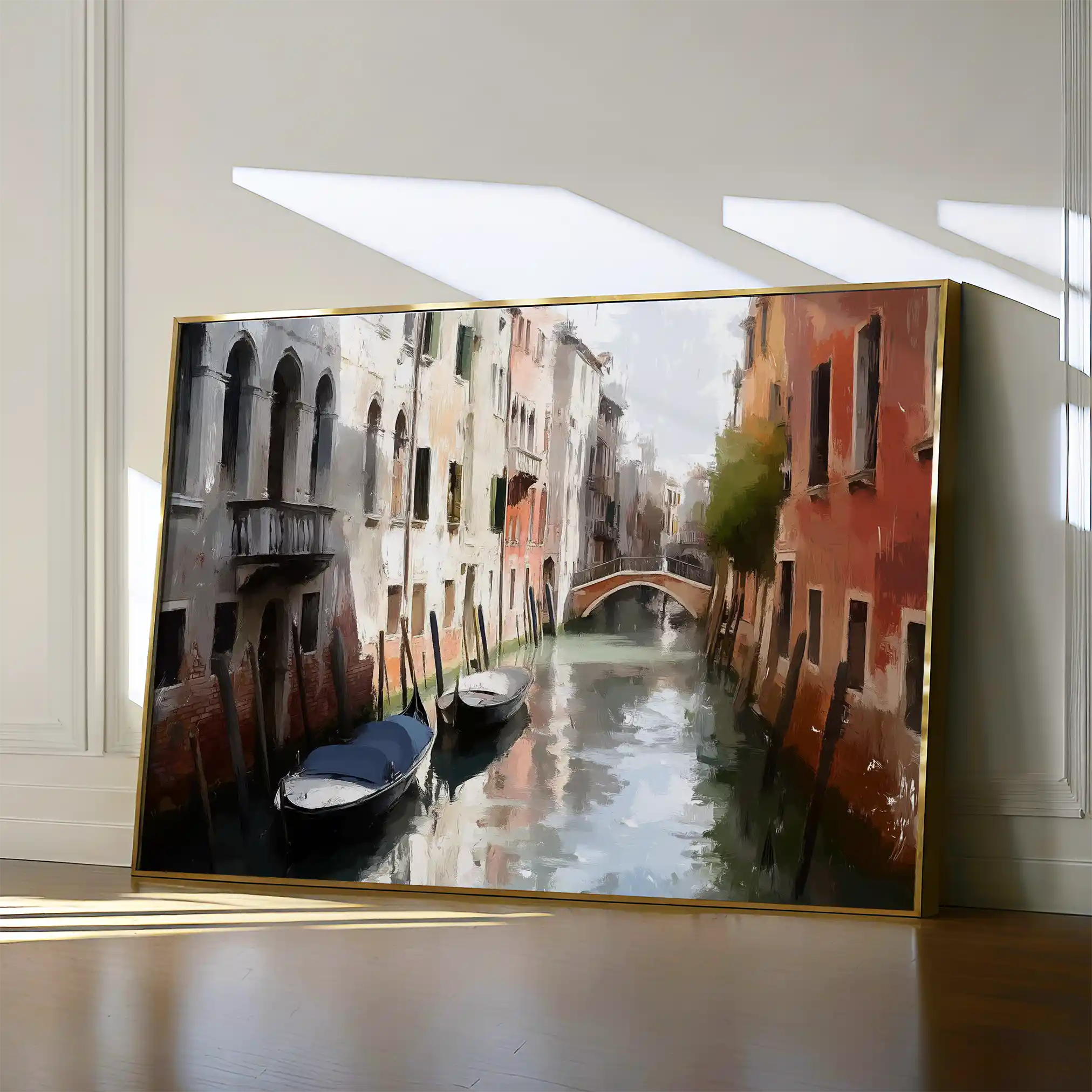 Landscape 201 Canvas Art 60 x 40 cm / Black