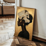 Portrait 201 Canvas Art 18" x 24" / 45 x 60 cm / Black