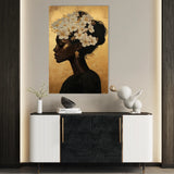 Portrait 201 Canvas Art 18" x 24" / 45 x 60 cm / Black