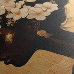 Portrait 201 Canvas Art 18" x 24" / 45 x 60 cm / Black