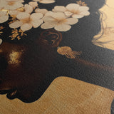 Portrait 201 Canvas Art 18" x 24" / 45 x 60 cm / Black