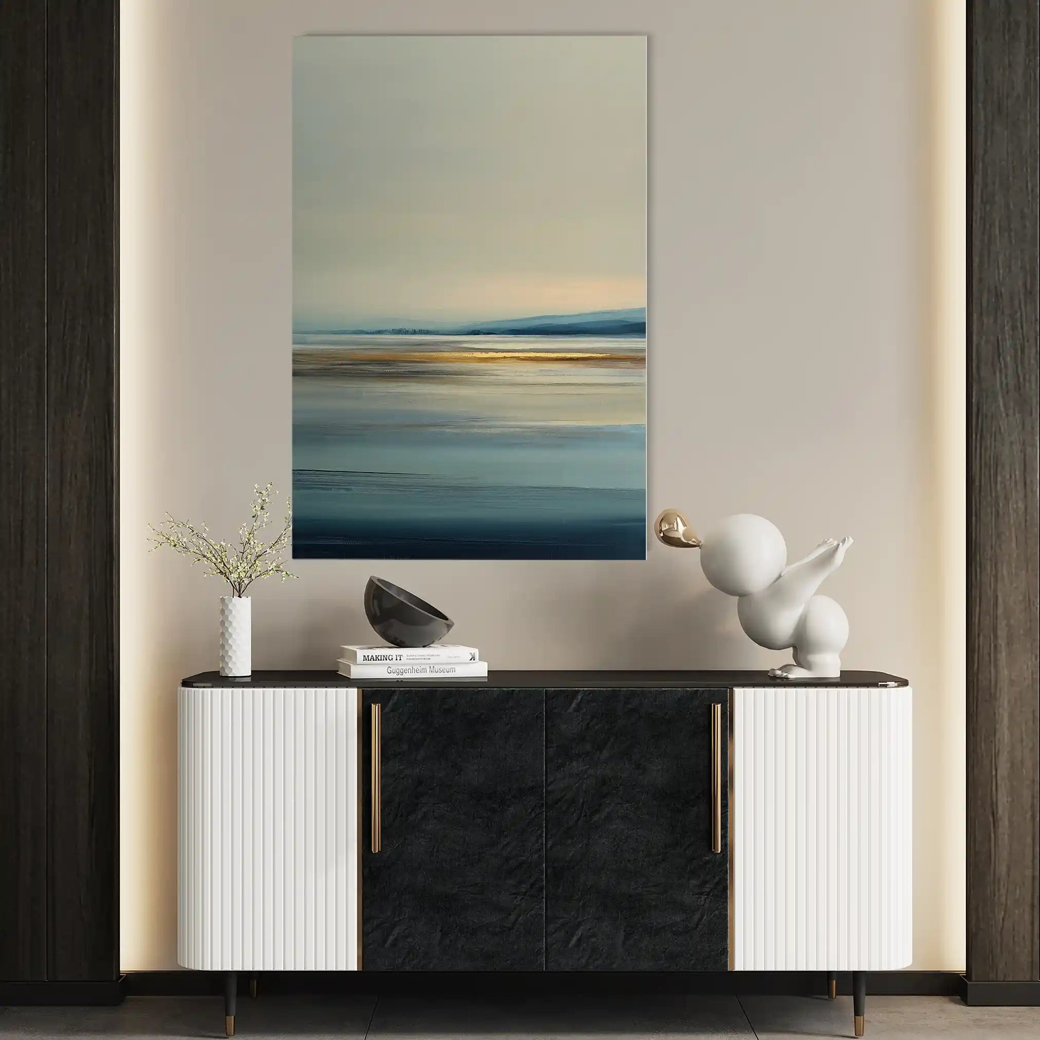 Abstract 2010 Canvas Art 18" x 24" / 45 x 60 cm / Black