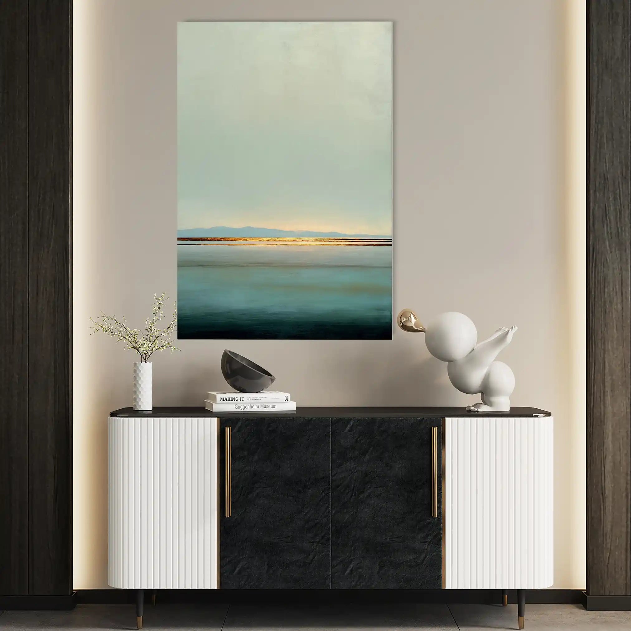 Abstract 2011 Canvas Art 60 x 40 cm / Black
