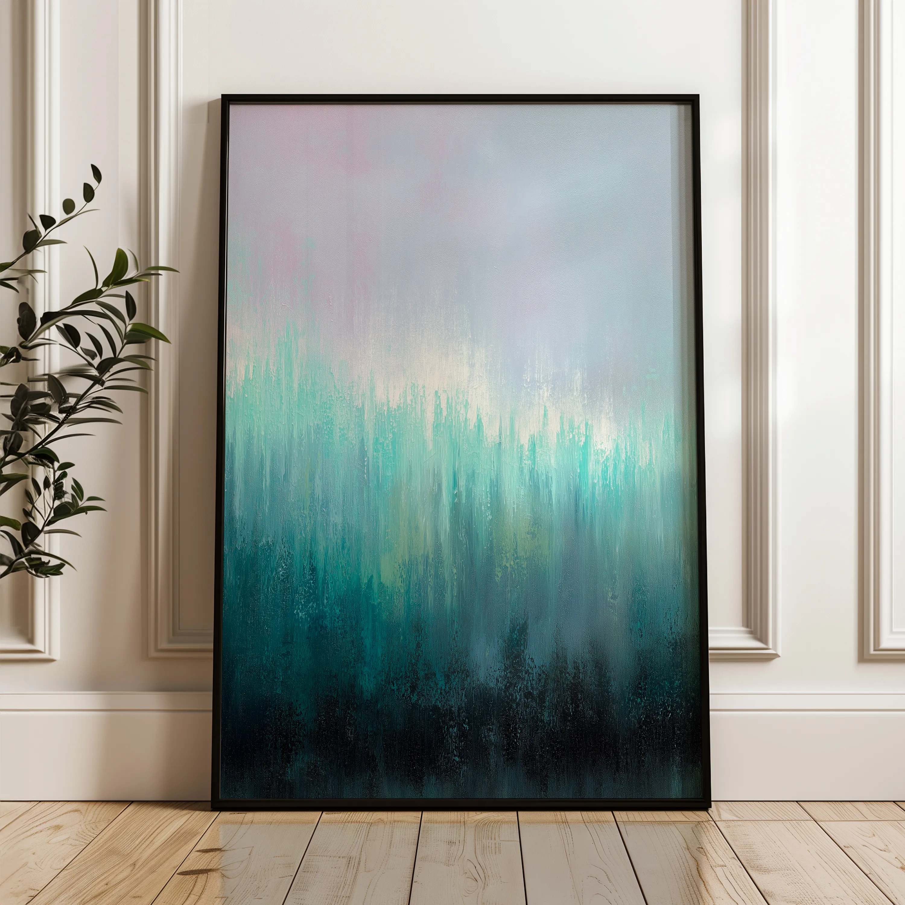 Abstract 2012 Canvas Art 18" x 24" / 45 x 60 cm / Black