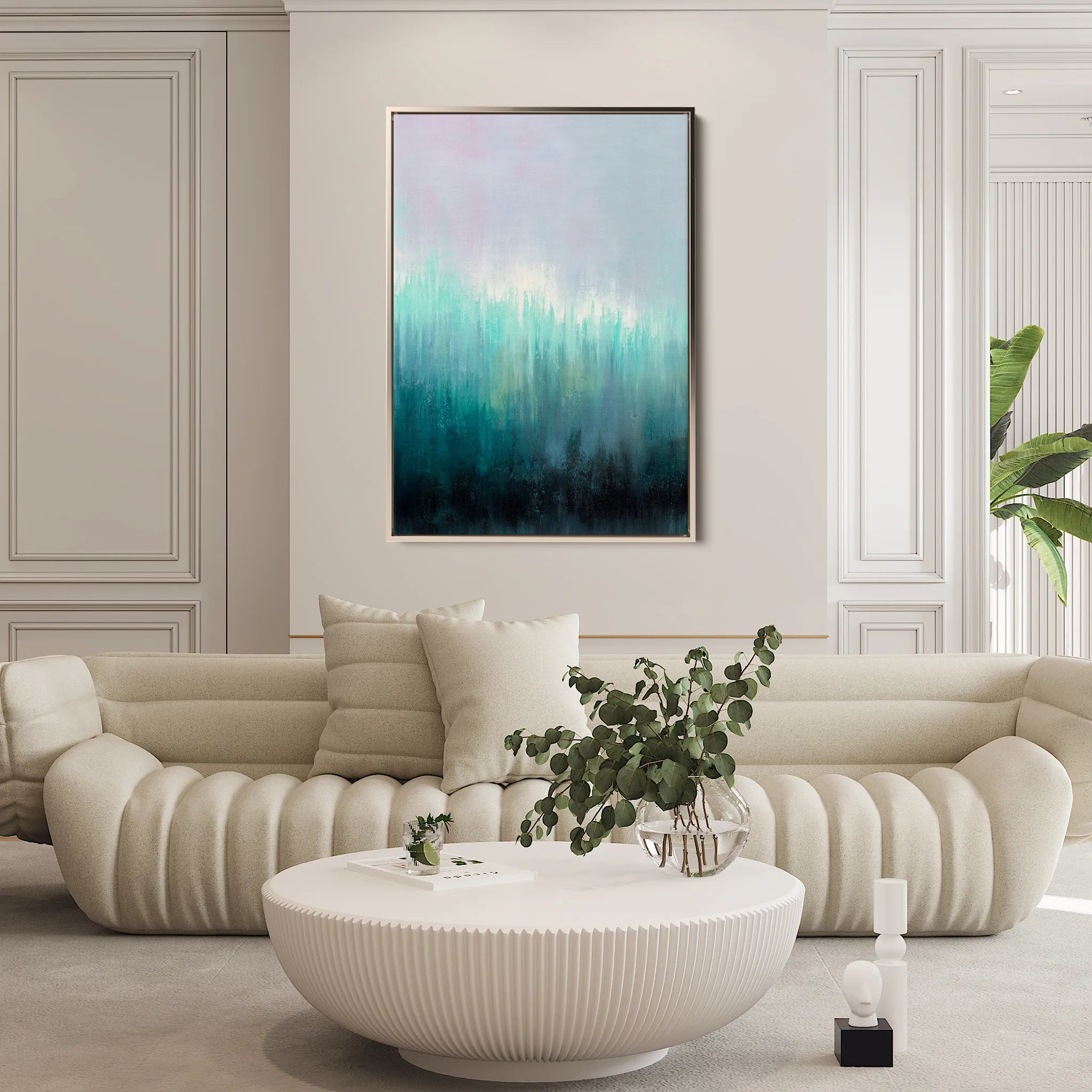 Abstract 2012 Canvas Art 18" x 24" / 45 x 60 cm / Black