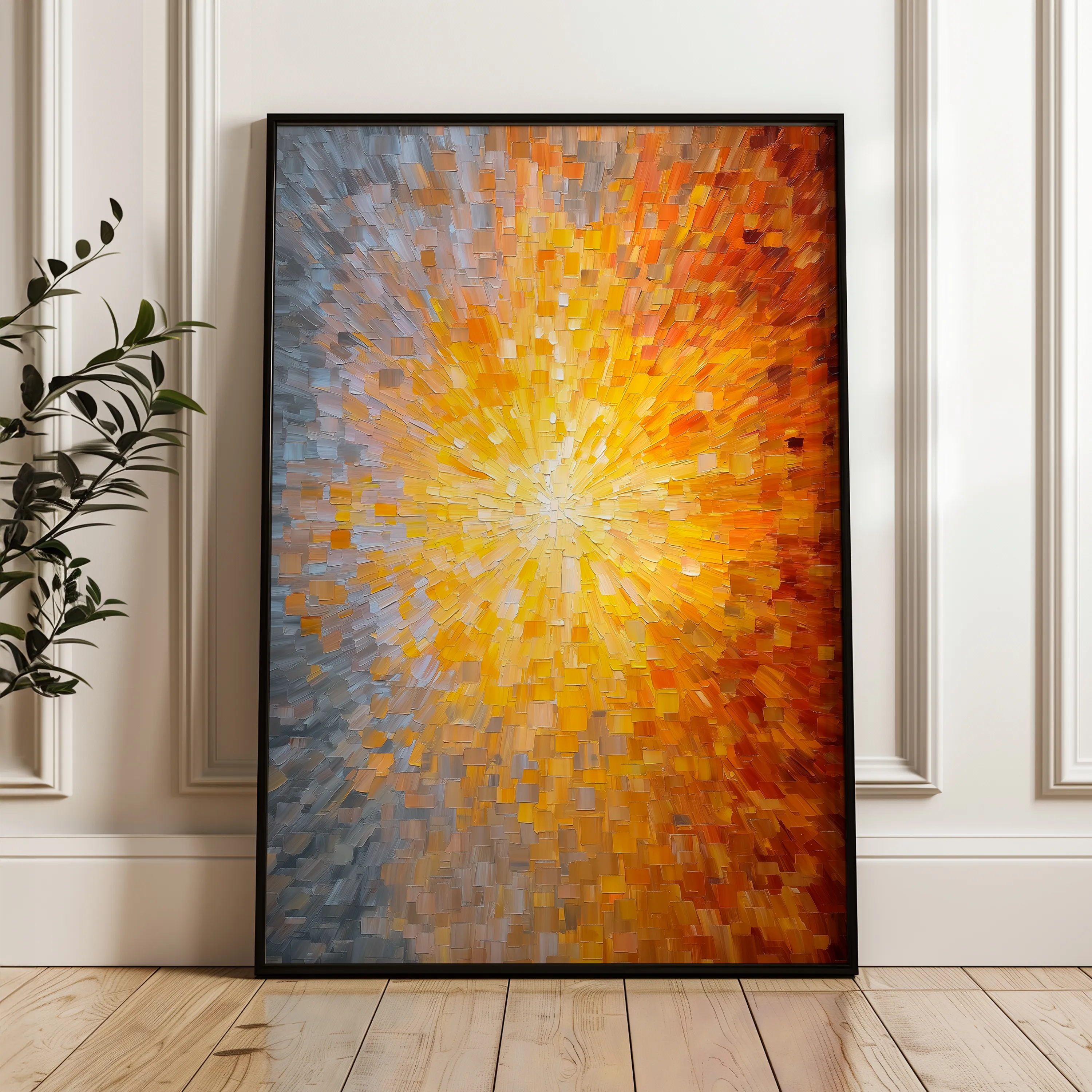Abstract 2013 Canvas Art 18" x 24" / 45 x 60 cm / Black