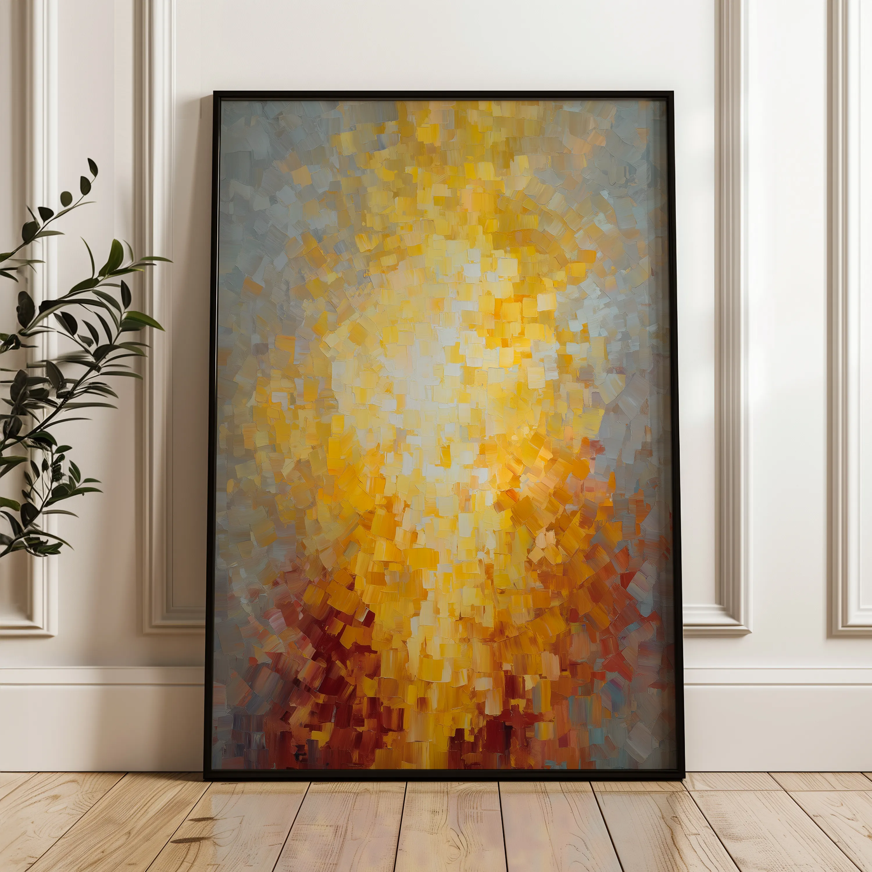 Abstract 2014 Canvas Art 18" x 24" / 45 x 60 cm / Black