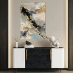 Abstract 2015 Canvas Art 60 x 40 cm / Black