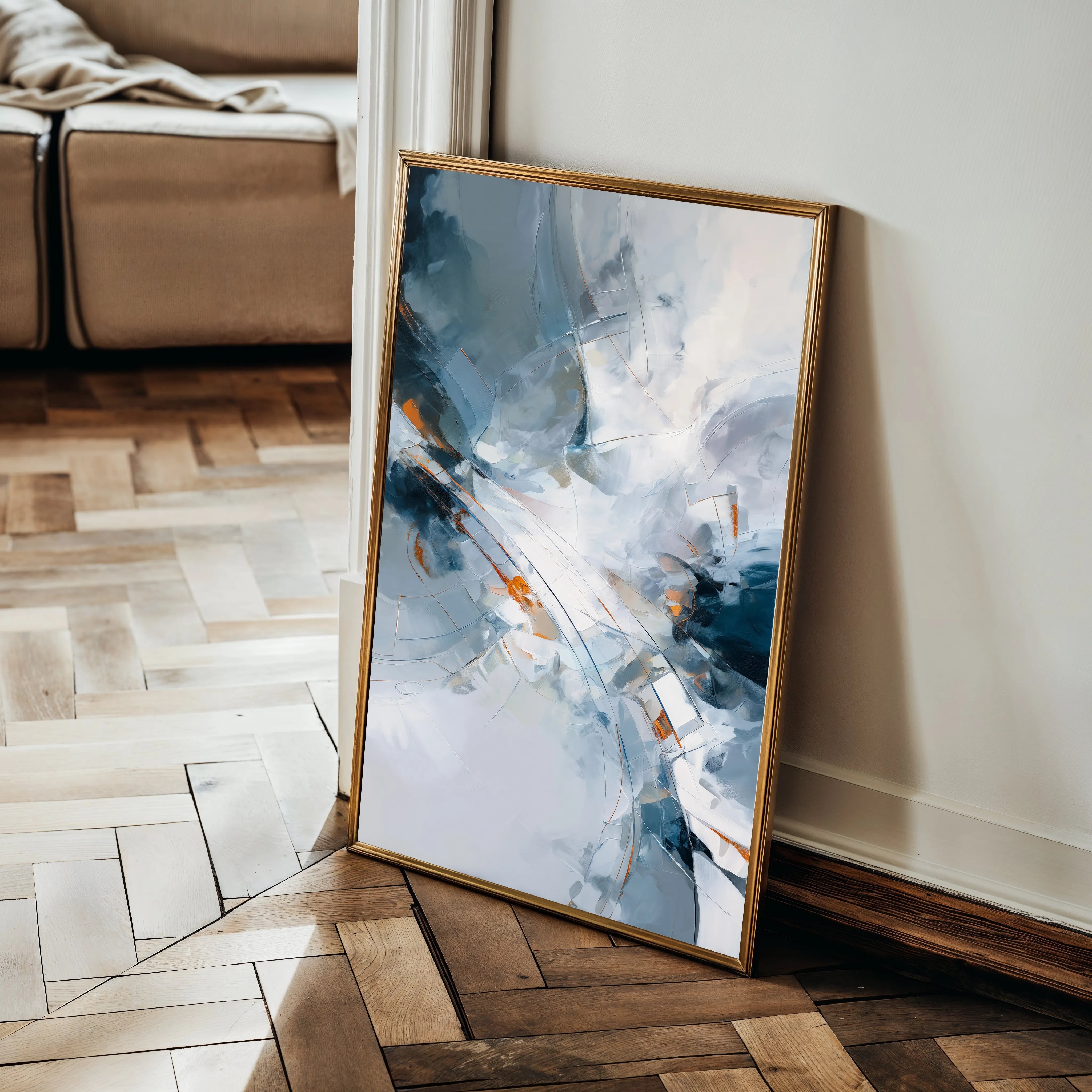 Abstract 2017 Canvas Art 18" x 24" / 45 x 60 cm / Black