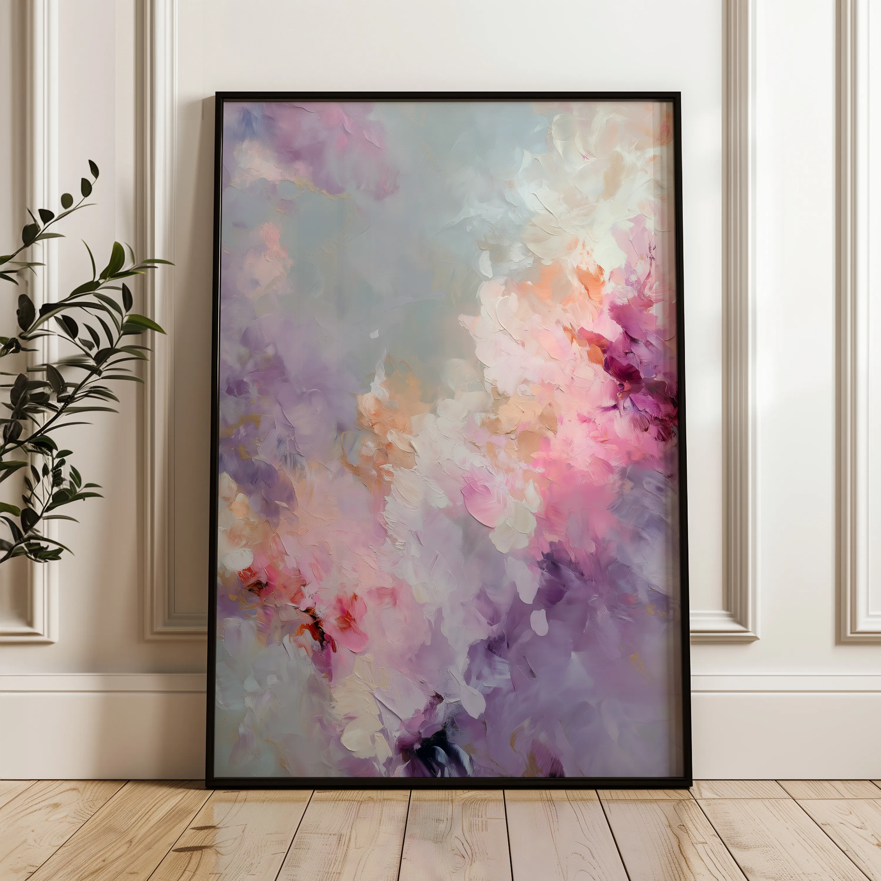 Abstract 2018 Canvas Art 18" x 24" / 45 x 60 cm / Black