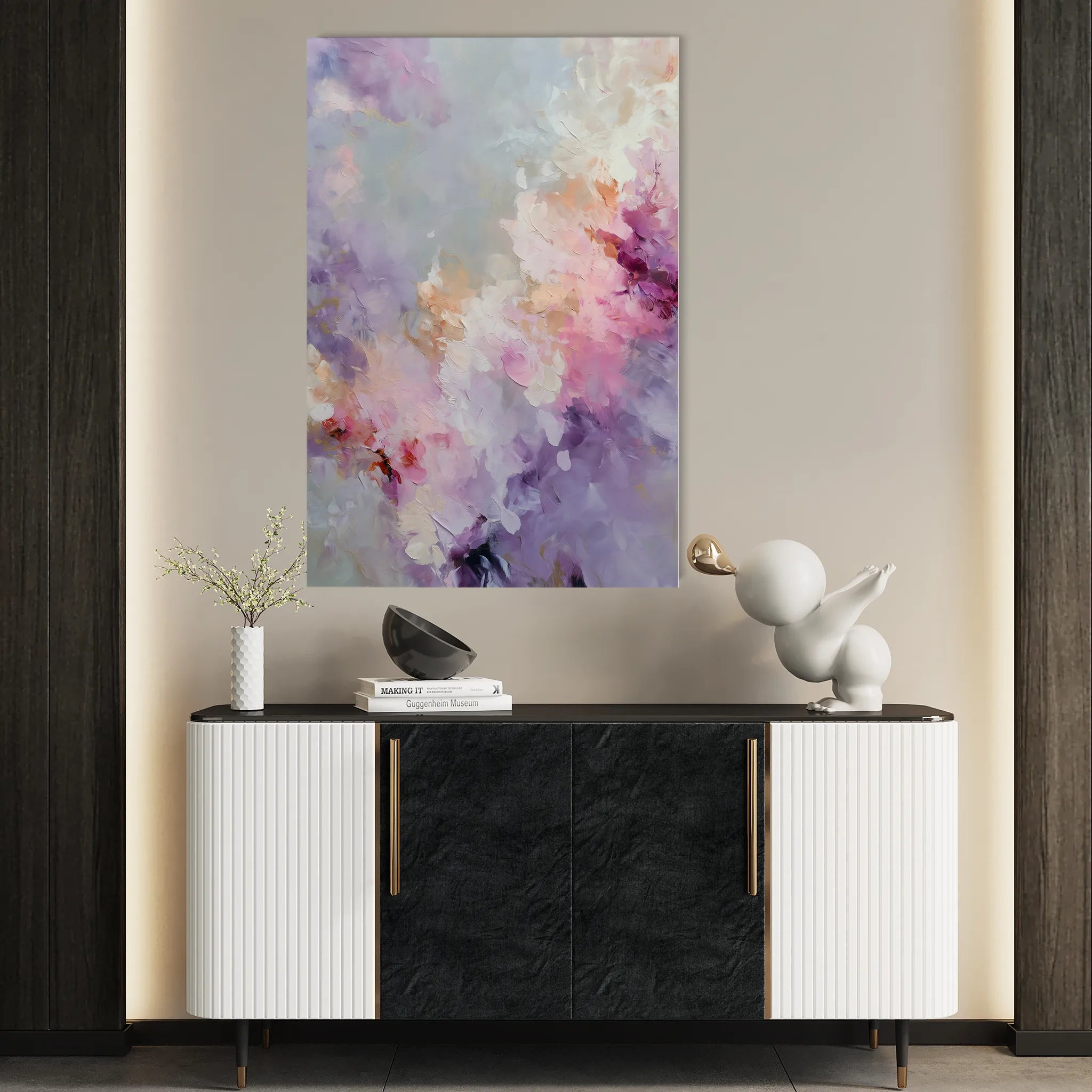 Abstract 2018 Canvas Art 18" x 24" / 45 x 60 cm / Black