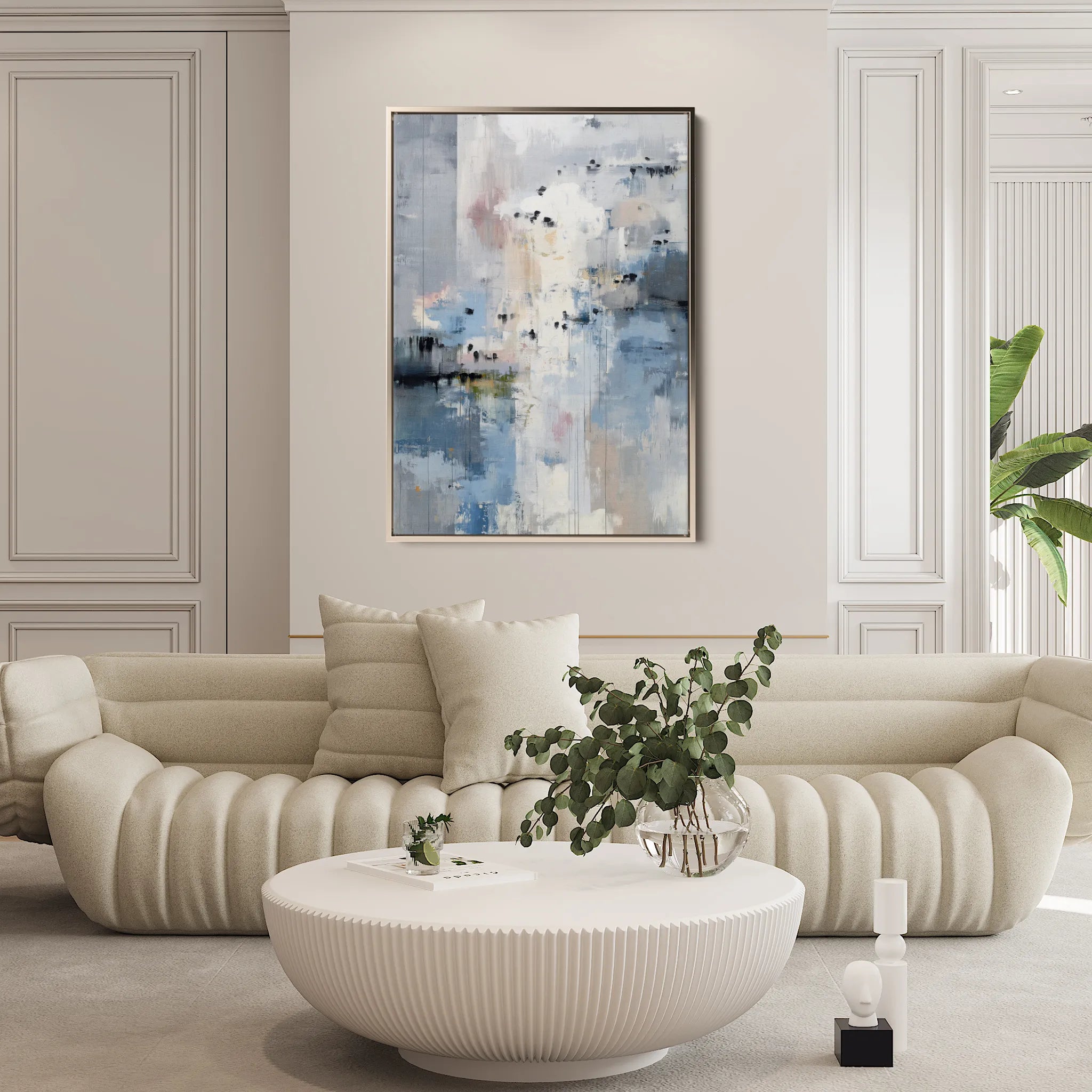 Abstract 2019 Canvas Art 18" x 24" / 45 x 60 cm / Black