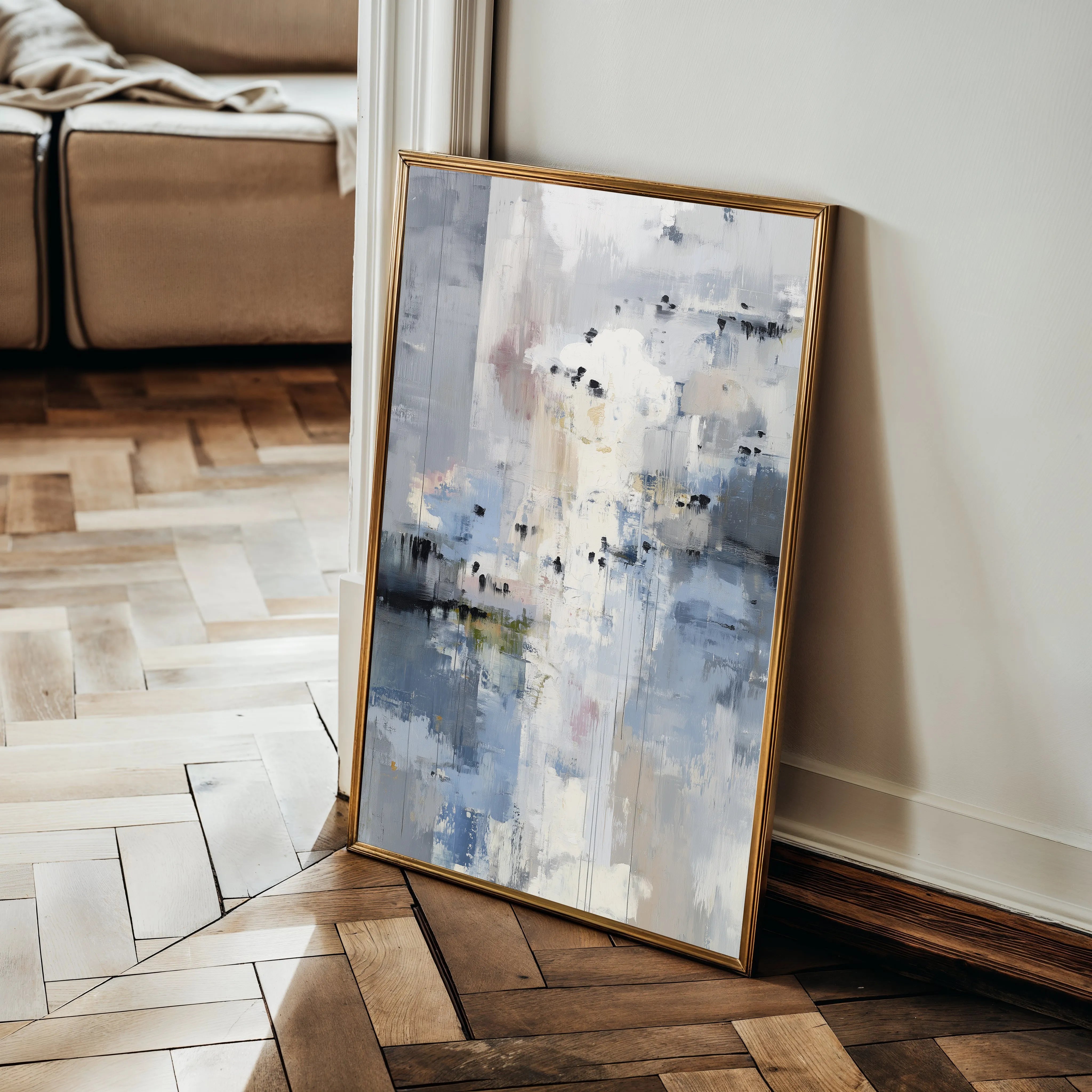 Abstract 2019 Canvas Art 18" x 24" / 45 x 60 cm / Black