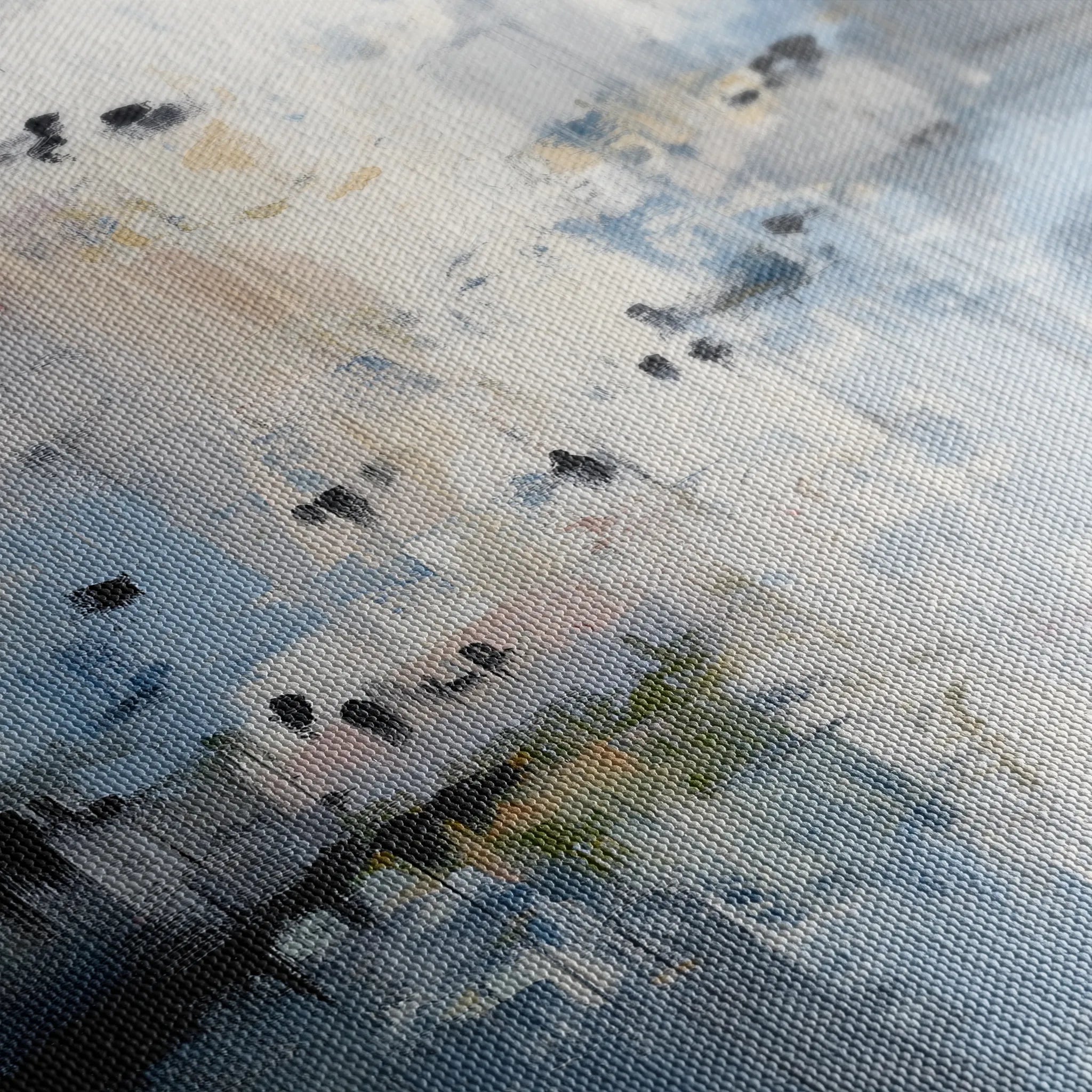 Abstract 2019 Canvas Art 18" x 24" / 45 x 60 cm / Black