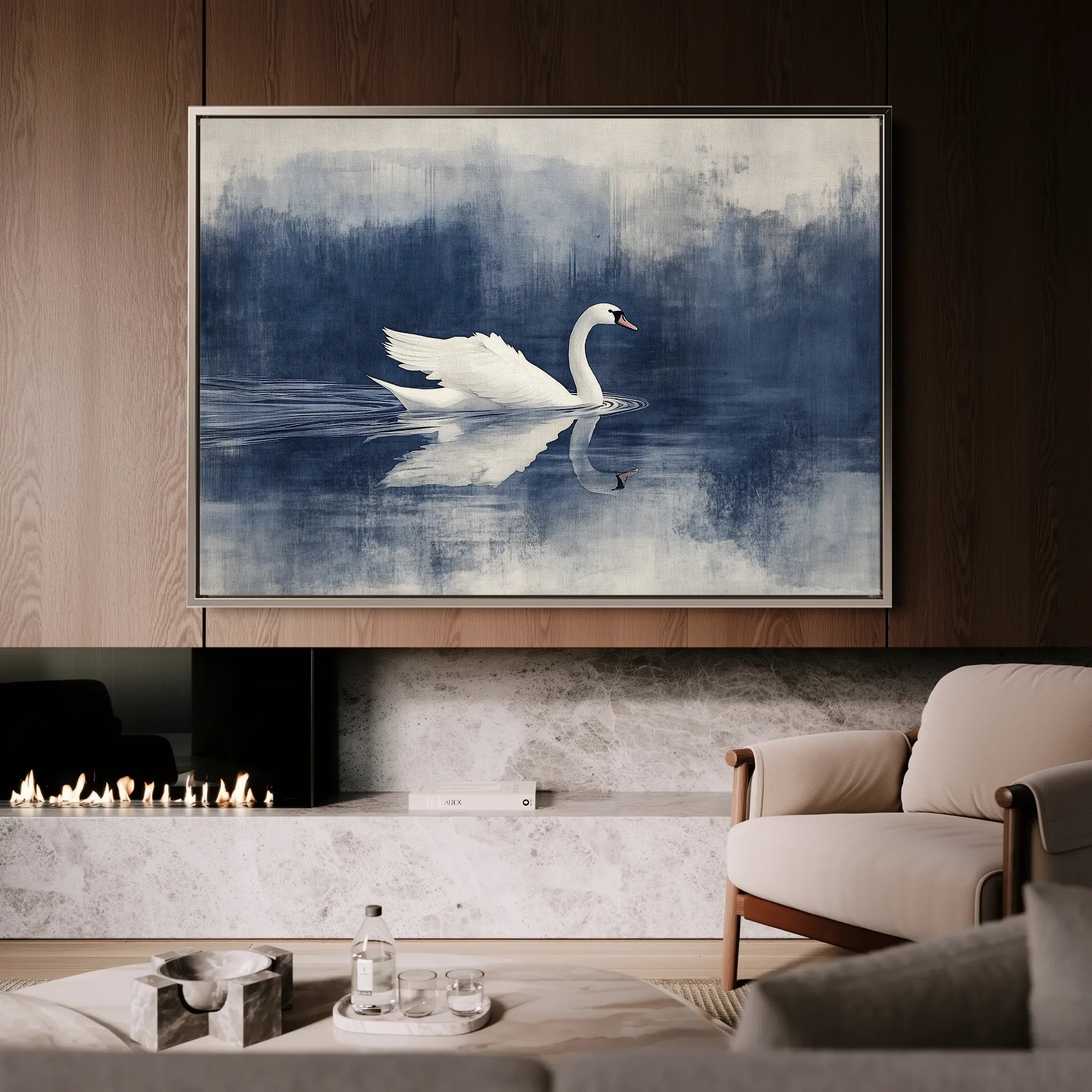 Animals 202 Canvas Art 18" x 24" / 45 x 60 cm / Black