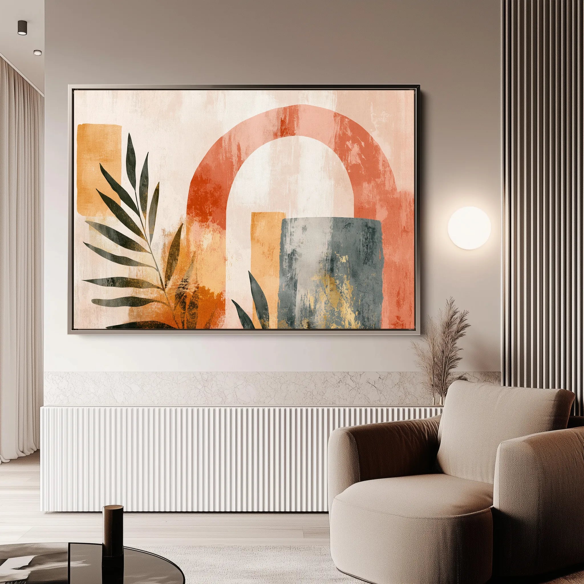 Boho 202 Canvas Art 18" x 24" / 45 x 60 cm / Black