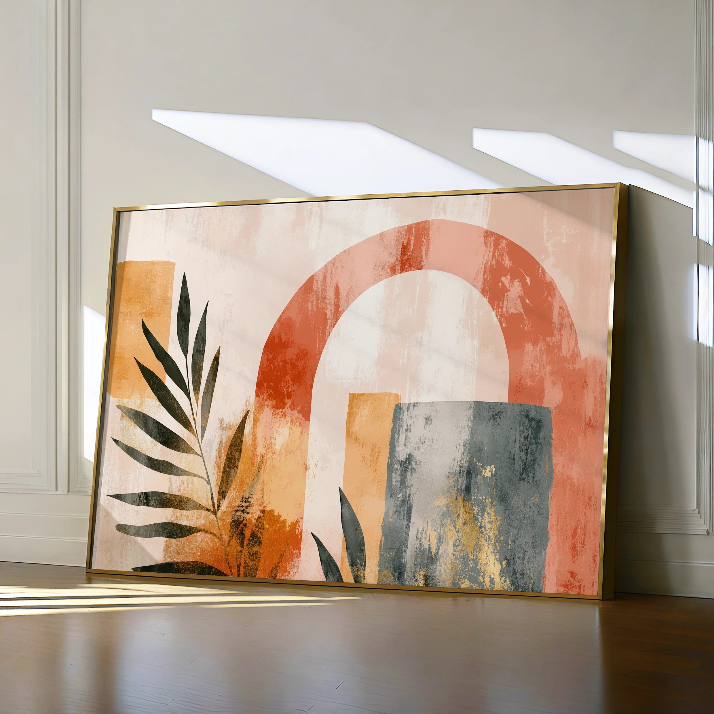 Boho 202 Canvas Art 18" x 24" / 45 x 60 cm / Black