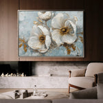 Floral 202 Canvas Art 60 x 40 cm / Black