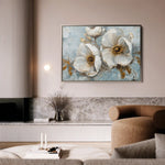 Floral 202 Canvas Art 60 x 40 cm / Black