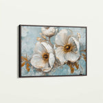 Floral 202 Canvas Art 60 x 40 cm / Black