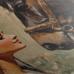 Horses 202 Canvas Art 18" x 24" / 45 x 60 cm / Black